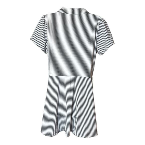 Addison Bay Striped Mini Dress - Black and White - Picture 3 of 9
